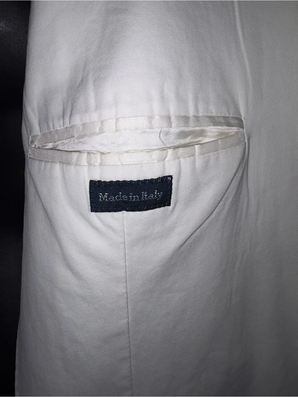 Vintage Ralph Lauren White Cotton Blazer